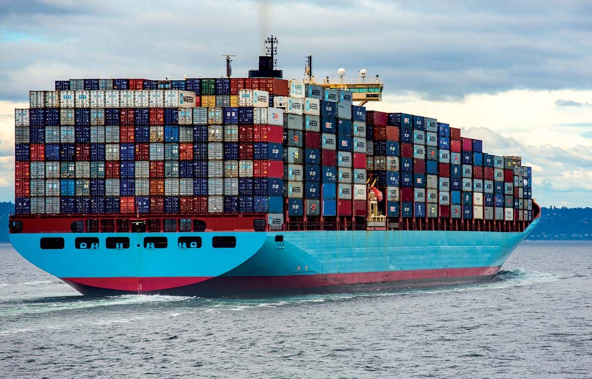 Transport maritime container